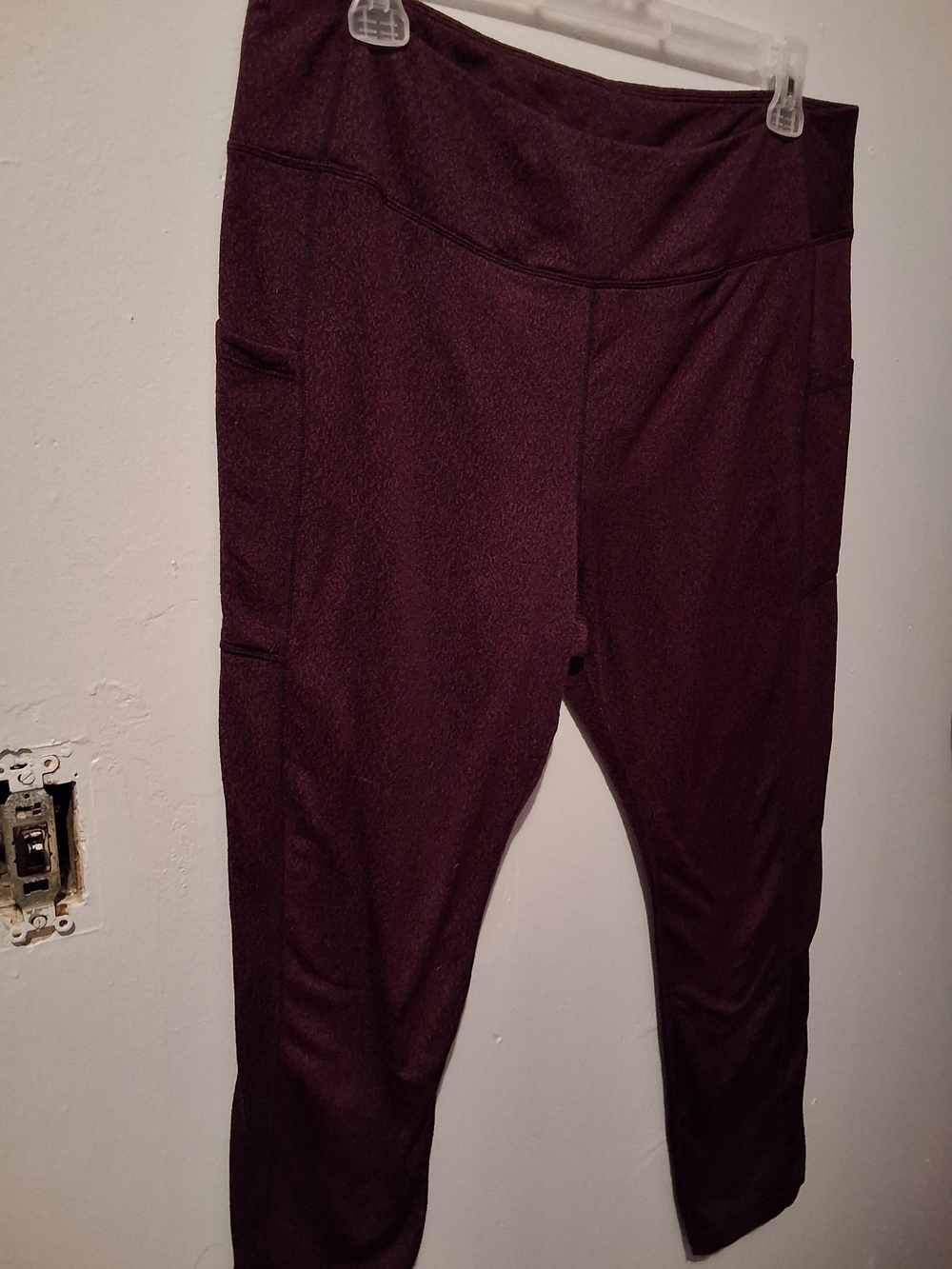 Avia Plum Marbled Active Leggings